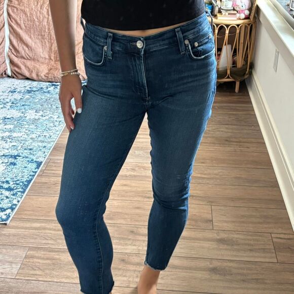 AGOLDE Sophie crop high waisted skinny ankle jeans size 28 - Picture 1 of 6
